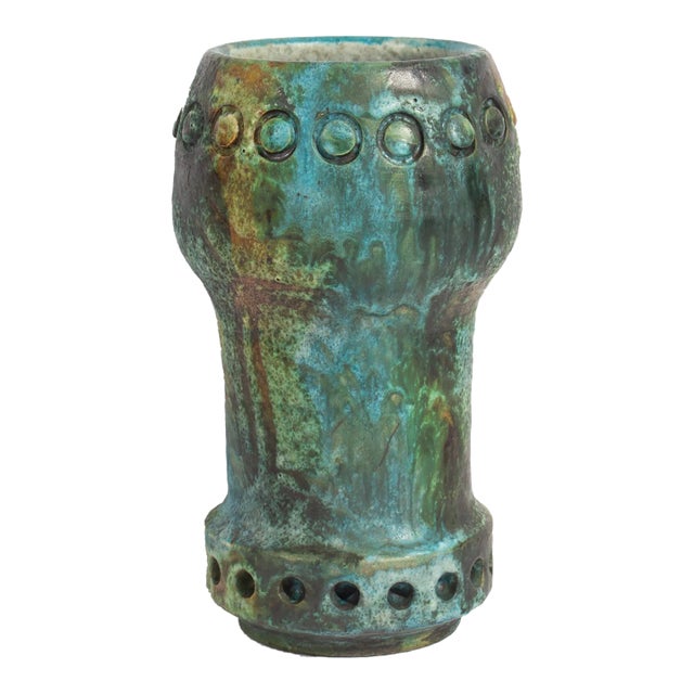 Alvino Bagni Italian Sea Garden Ceramic Vase For Sale