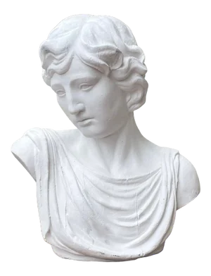 Large Roman Woman Plaster Bust