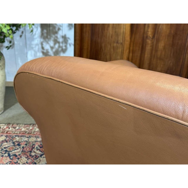 Modern English Leather Club Chair, 1990s For Sale - Image 14 of 17