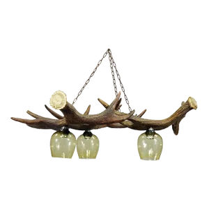 Rustic Antler Lamp With Elk Antlers