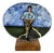 Signed Majolica Sculpture of a Cyclist by Ghini, 1960s For Sale