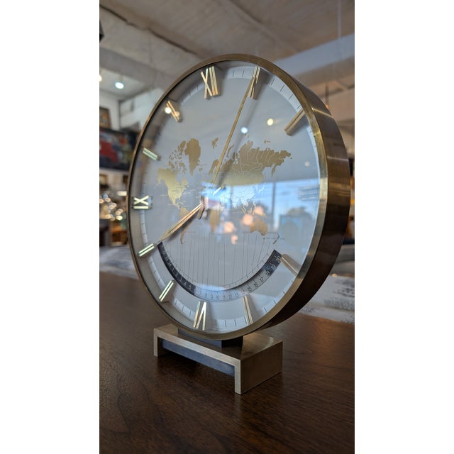 Mid-Century Modern 1960s Kienzle World Time Zone Desk Clock by Heinrich Möller For Sale - Image 3 of 12