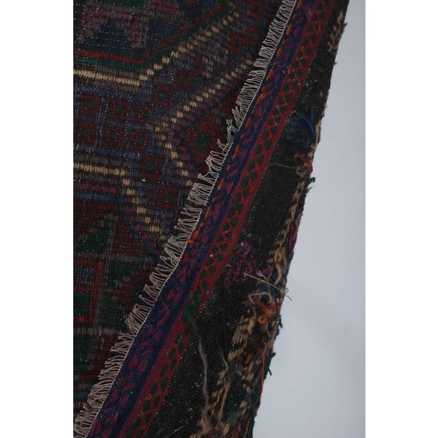 Vintage Unusual Pattern Jajim Kilim 7'5'' X 9'6'' For Sale - Image 10 of 12