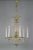 French Louis XVI Style Brass and Crystal Basket 9-Light Chandelier For Sale - Image 3 of 18