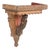 Vintage Indian Carved and Painted Teakwood Wall Shelf For Sale