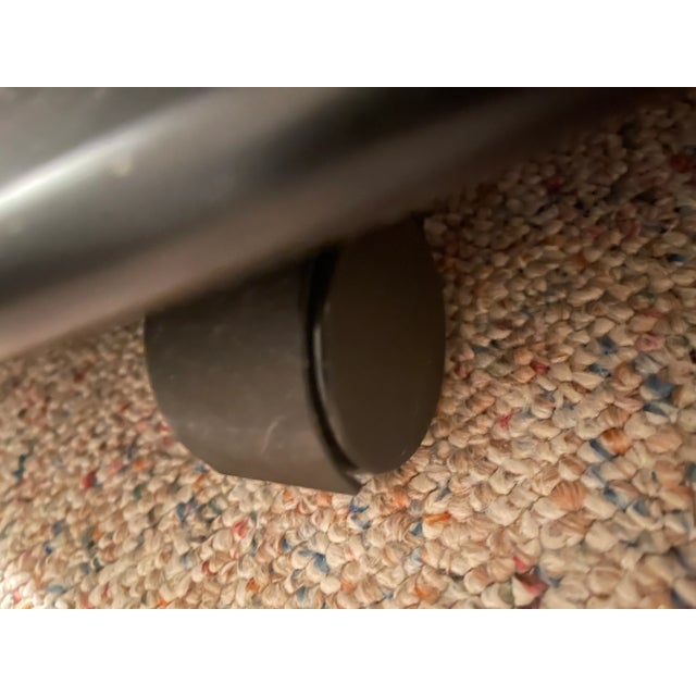 Black Design Institute of America DIA Black Lacquered Circular Revolving Bar Cart For Sale - Image 8 of 10