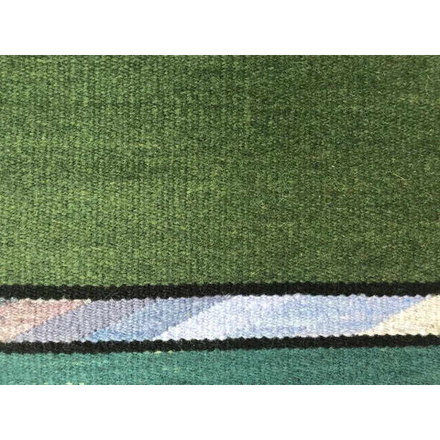 Robin Reider Southwestern Green Weaving For Sale In New York - Image 6 of 13