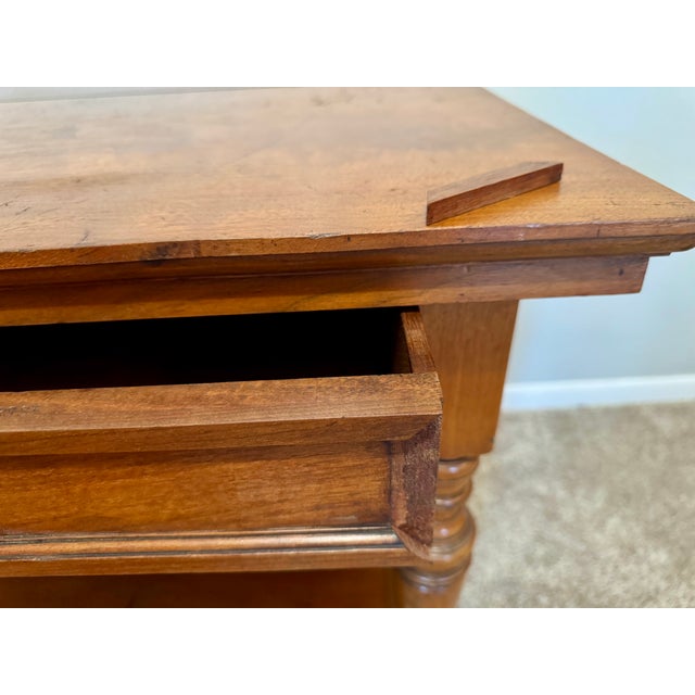 Mid 19th Century 19th-Century English Howard & Sons Mahogany Library Writing Table Desk For Sale - Image 5 of 14