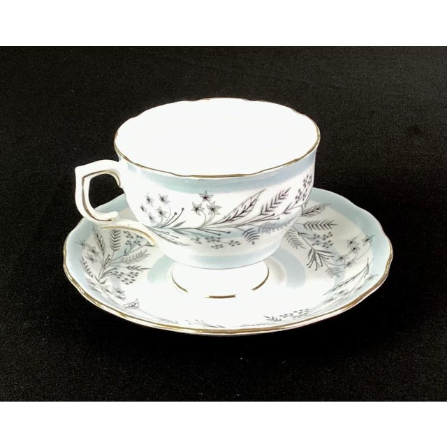 1940s Colclough Bone China Teacup and Saucer For Sale - Image 4 of 8
