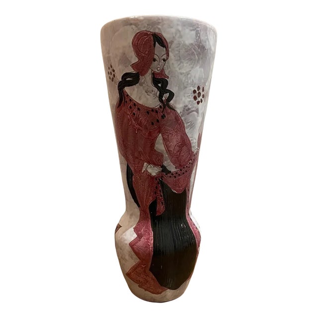 Ceramic Vase by Le Brescon For Sale