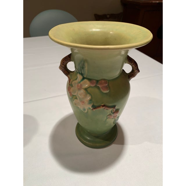 1940s Roseville Art Pottery Vases - a Pair For Sale - Image 9 of 10