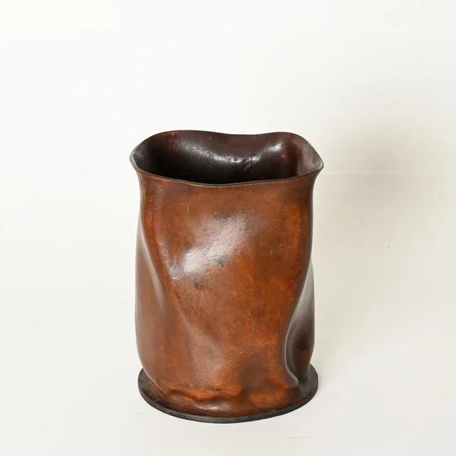 Mid-Century Modern Italian Leather Basket from Nova Tecno, 1950s For Sale - Image 13 of 15