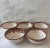 Set of 5 vintage Country Casual pattern bowls by Pfaltzgraff featuring the reverse drip glaze with speckled cream base and...