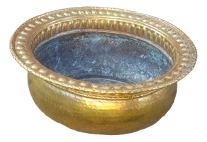 Handmade Brass Bowl by Egidio Casagrande, 1950s