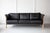 1970s Vintage Danish Three-Seater Sofa in Black Leather, 1970s For Sale - Image 5 of 6