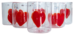 Valentines Collection Glasses by Maryana Iskra for Ribes the Art of Glass, Set of 6