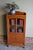 Antique Art Deco Oak Single-Door Display Cabinet For Sale - Image 10 of 11