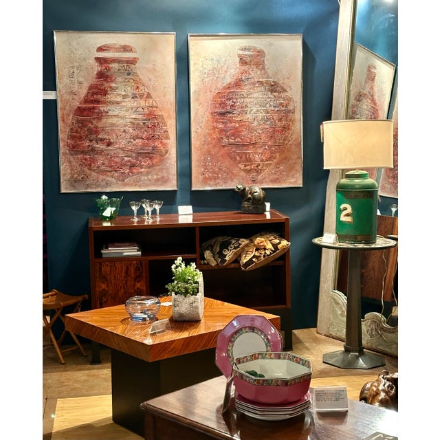 Pair of Abstract Oil Paintings by Lenore Schulman Lang, Signed and Dated 1983. For Sale - Image 10 of 10