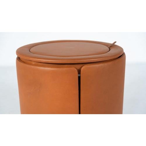 Poltrona Frau Dilly Daily Vanity in Brown Leather attributed to Luigi Massoni for Poltrona Frau, 1968 For Sale - Image 4 of 18