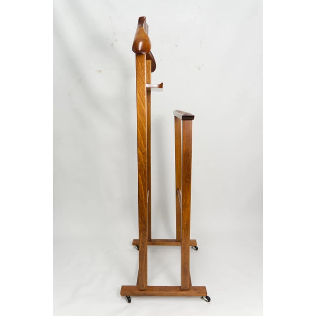 1980 Italian Fratelli Reguitti Wooden Gentleman's Valet on Casters ...