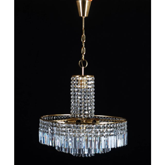 Vintage Cut Crystal Chandelier from Bakalowits & Söhne For Sale - Image 6 of 13
