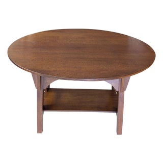 Stickley Arts and Crafts Oak Library Table For Sale