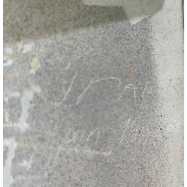 Metal Jean Baier, 1960s Swiss Postwar Contemporary Geometric Abstract Painting on Metal Jean Baier, 1960 For Sale - Image 7 of 9