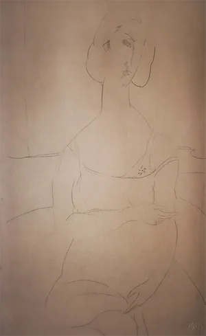 Amedeo Modigliani, Seated Woman in Shirt, 1959, Original Lithograph