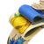 Gucci Gucci Flora Ivory Bumblebee Vintage Silk Necktie Cuff Bracelet For Sale - Image 4 of 5