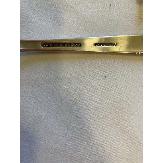 1930s 1930s Vintage Mismatched Silver Serving Utensils, Set of 3 For Sale - Image 5 of 8