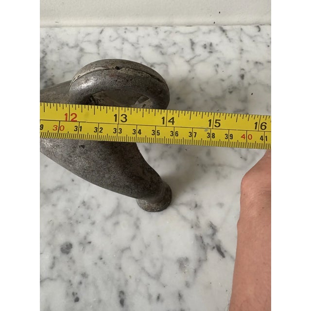 Antique Mixed Metal Dachsund Door Stop For Sale In New York - Image 6 of 8