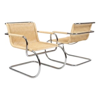 Triennale Cantilever Armchairs by Franco Albini for Tecta, 1980s, Set of 2 For Sale