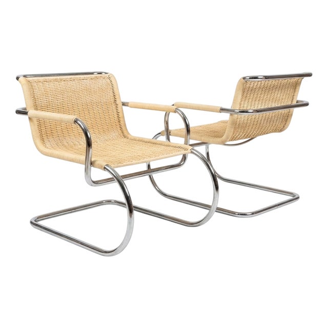 Triennale Cantilever Armchairs by Franco Albini for Tecta, 1980s, Set of 2 For Sale
