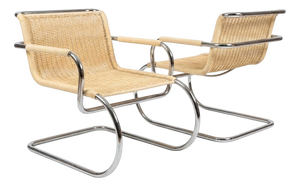 Triennale Cantilever Armchairs by Franco Albini for Tecta, 1980s, Set of 2