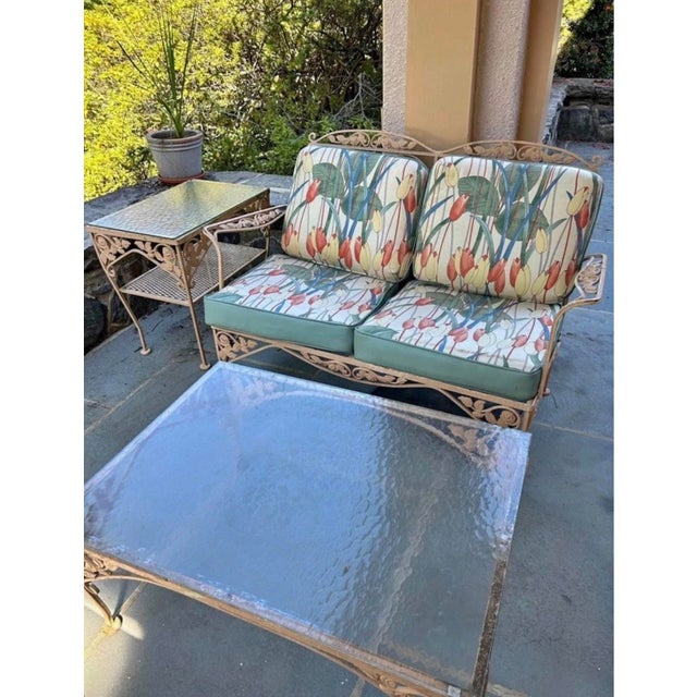 Perfect addition to your outdoor space! Measurements: 49x22xx33. 13.5. Bench 22x29.5x33. 12.5. Oversized chair...