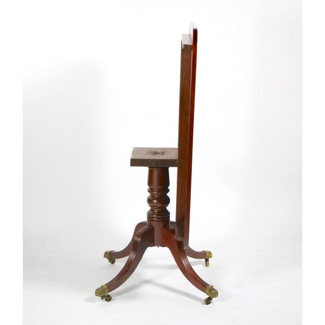 Early 19th Century English George III Inlay Mahogany Wood Breakfast Tilt Top Table For Sale - Image 5 of 17