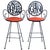 1960s Vintage Arthur Umanoff Bar Stools- a Pair For Sale - Image 9 of 9