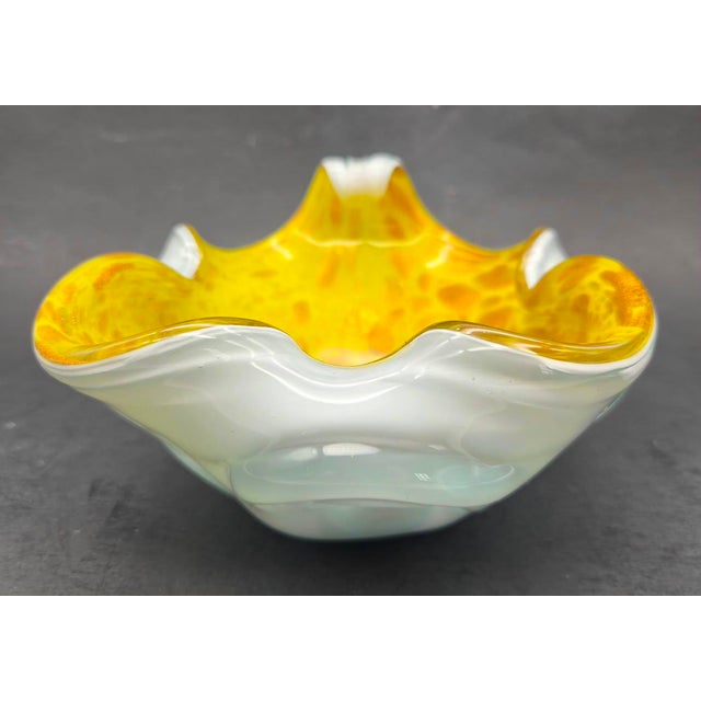 Grand Tour Mid 20th Century Murano Glass Decorative Bowl For Sale - Image 3 of 11