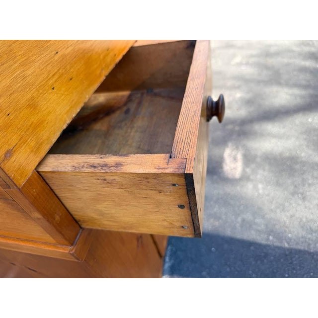 Antique Early American Rustic Style Dry Sink Blanket Chest For Sale - Image 9 of 16