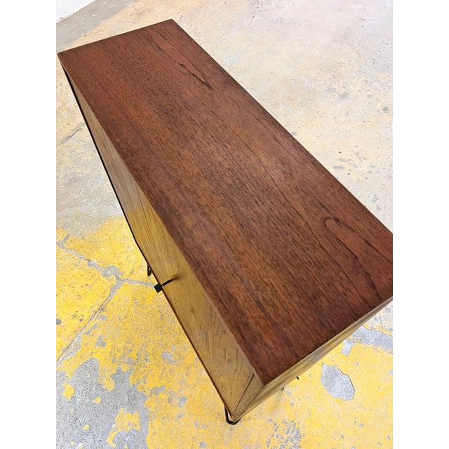 Teak Shelf with Lock and Doors from Denmark For Sale - Image 3 of 11