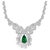 11 Ct Pear Shape Zambian Natural Emerald & 17 Ct Diamond Necklace 18 Karat Gold For Sale - Image 15 of 18