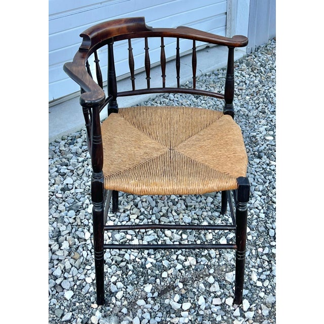 Antique Edwardian Style Corner Chair For Sale - Image 4 of 9