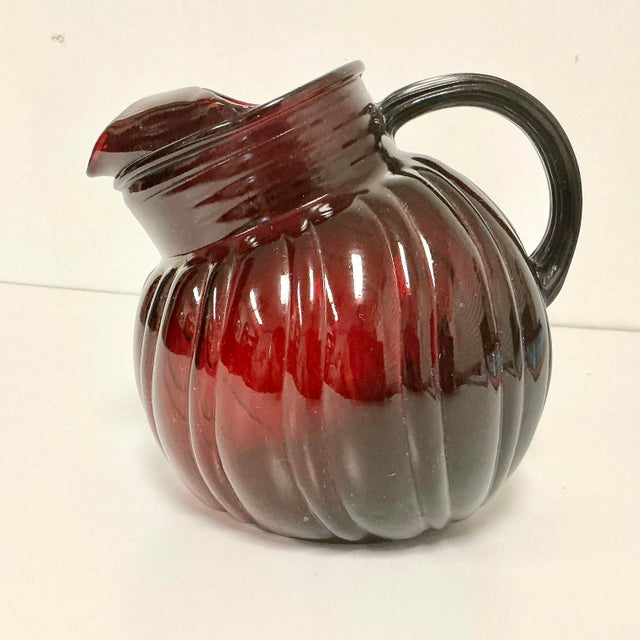 Early 20th C Antique Art Deco Boho Chic Ruby Red Glassware Set - 7 Pieces. For Sale - Image 13 of 18