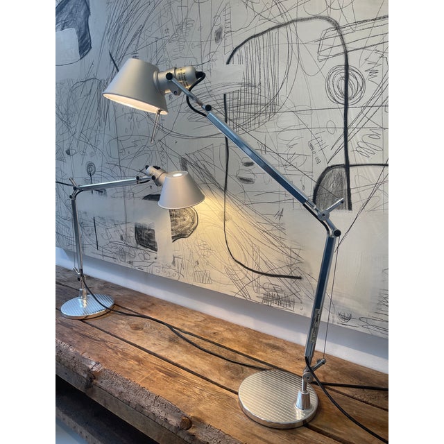1980s 1980s Italian Artemide Tolomeo Mini Table Lamps – De Lucchi & Fassina - Pair For Sale - Image 5 of 6