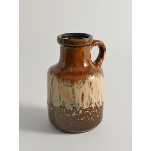 Mid-Century Modern Fat Lava Drip Glaze Ceramic Vase, West Germany, 1970s For Sale - Image 9 of 16