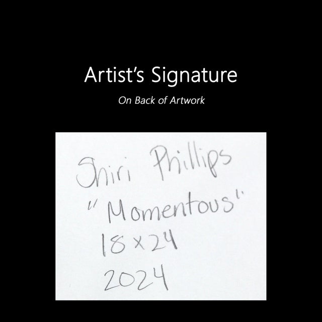 Paper Momentous - Original Abstract Mixed Media Collage Painting on Paper by Shiri Phillips For Sale - Image 7 of 7