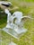 Vintage Cast Iron Swan Garden Ornaments, a Pair For Sale - Image 4 of 11