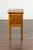 Petite French 1870s Walnut Side Table with Tambour Door and Tapering Legs For Sale - Image 9 of 10