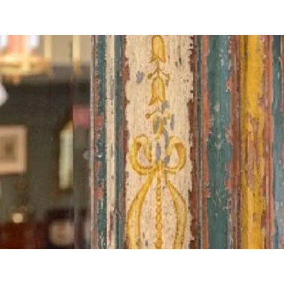 Wood Painted Console and Mirror- For Sale - Image 7 of 13