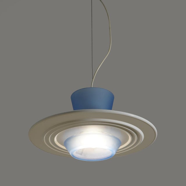 Metal Zefiro Pendant Light by Giuseppe Ramella for Arteluce, 1980s For Sale - Image 7 of 13